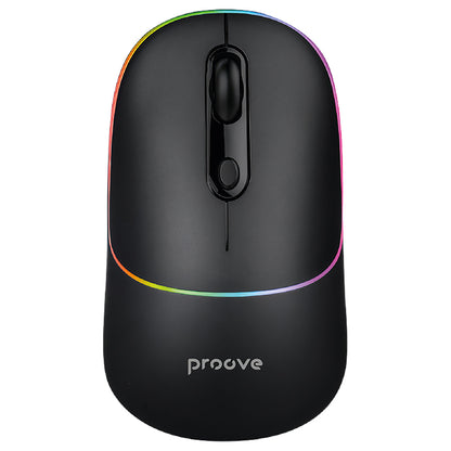 Langaton hiiri Proove Blink, RGB, 800DPI - 1600DPI, BT / Wi-Fi, Musta WMBL00002001