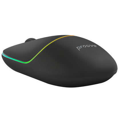 Langaton hiiri Proove Blink, RGB, 800DPI - 1600DPI, BT / Wi-Fi, Musta WMBL00002001