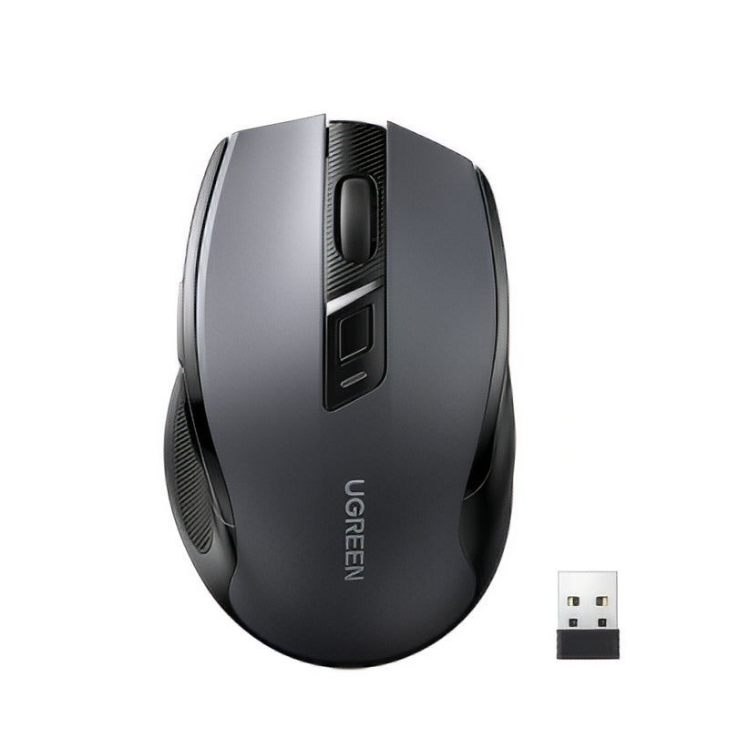 Langaton hiiri UGREEN MU006 (90855), 4000DPI, BT / Wi-Fi, Harmaa