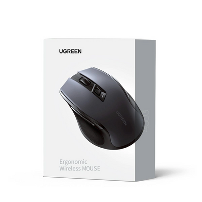 Langaton hiiri UGREEN MU006 (90855), 4000DPI, BT / Wi-Fi, Harmaa
