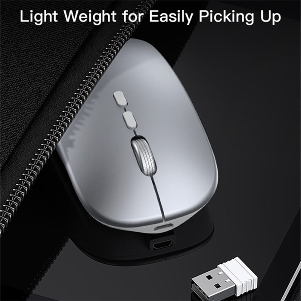 Wireless Mouse Yesido KB15, 800DPI - 1600DPI, Silver