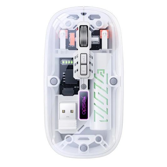 Langaton hiiri Yesido KB29, 800DPI - 1600DPI, BT / Wi-Fi, Valkoinen