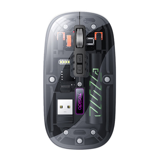 Langaton hiiri Yesido KB29, 800DPI - 1600DPI, BT / Wi-Fi, Musta