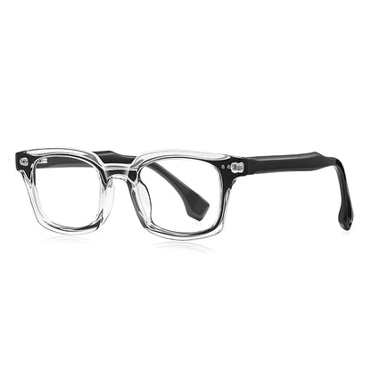 Men's Computer Glasses Techsuit LS084, Anti-Blue Light, Black Transparent