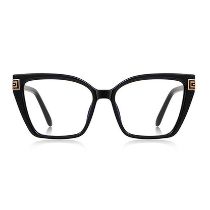 Techsuit 2260 Women's Computer Glasses, Anti-Blue Light, Black Gold