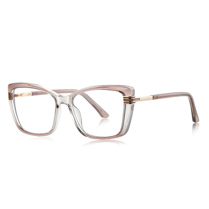 Techsuit 2273 Women's Computer Glasses, Anti-Blue Light, Light Brown