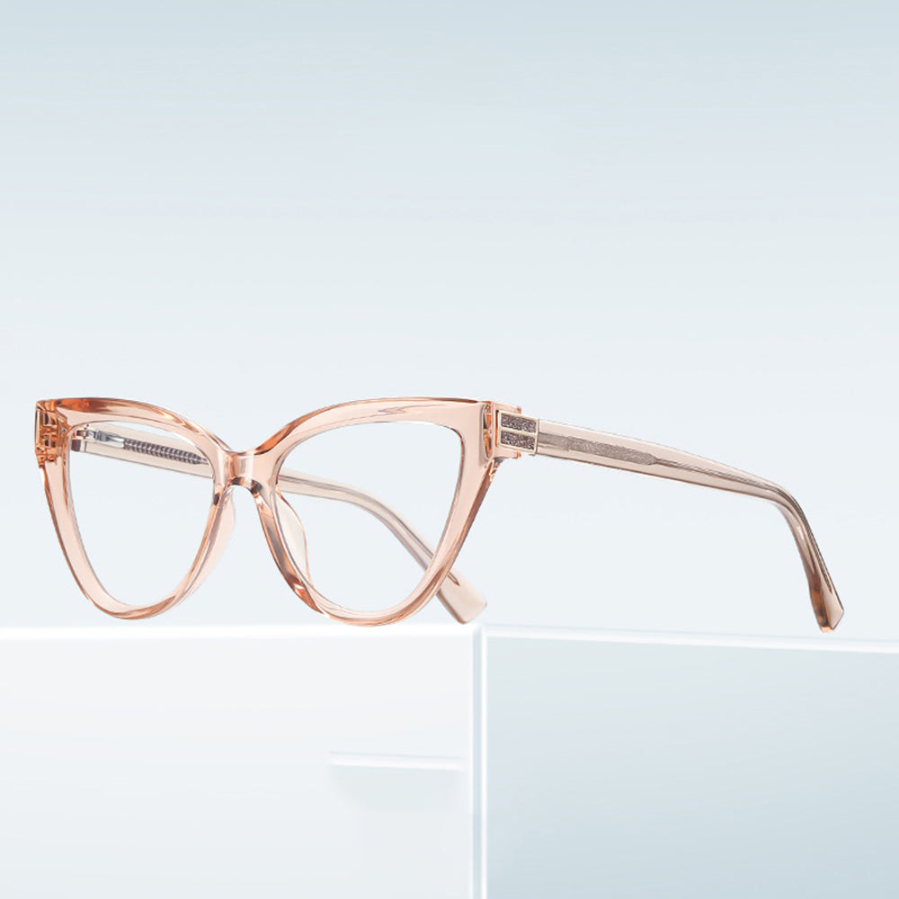 Naisten Techsuit 2279 tietokoneen suojalasit, Anti-Blue Light, Vaaleanruskea