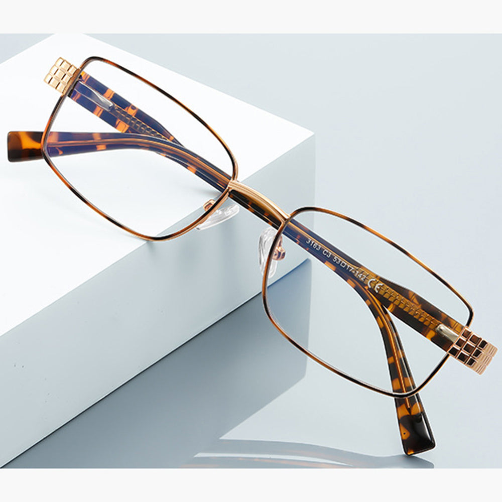 Naisten Techsuit 3163 tietokoneen lasit, Anti-Blue Light, Musta-Kulta