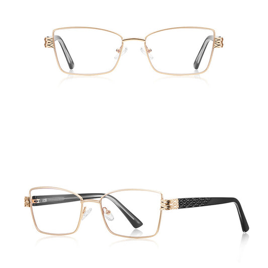 Naisten Techsuit 3171 tietokoneen suojalasit, Anti-Blue Light, musta-kulta