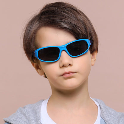 Techsuit 816-C8 Kids' Sport Sunglasses, Polarized, Orange White