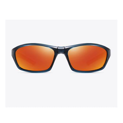 Unisex Cycling Glasses Techsuit 24101, Polarized, Black Orange