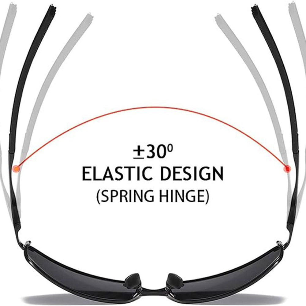 Miesten aurinkolasit Techsuit 559, polarisoidut, UV-suoja, harmaa musta