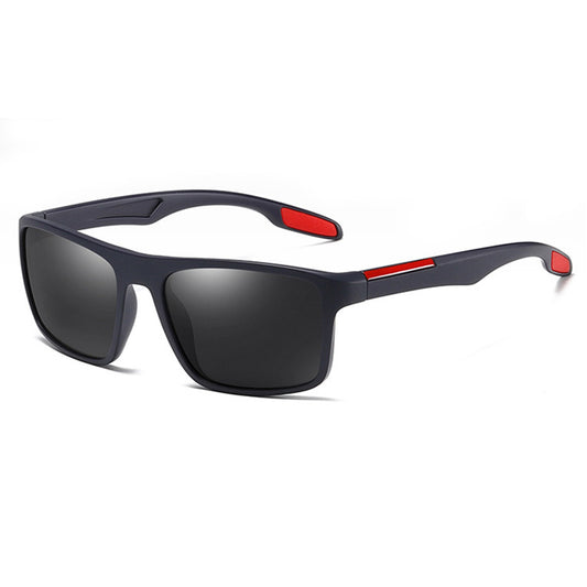 Miesten aurinkolasit Techsuit TR90 (MM101), polarisoidut, UV-suoja, sininen punainen