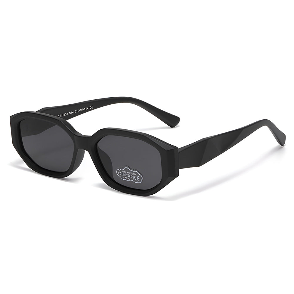 Lasten aurinkolasit Techsuit 11153, polarisoidut, UV-suoja, mustat