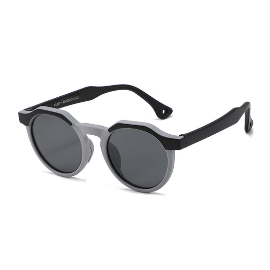 Techsuit 601 Lasten Aurinkolasit, Polarisoidut, UV-suoja, Musta Harmaa