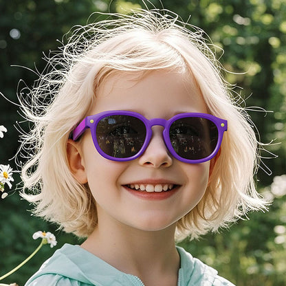 Techsuit 616 Kids Sunglasses, Polarized, UV Protection, Purple Pink