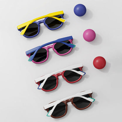 Techsuit 616 Kids Sunglasses, Polarized, UV Protection, Purple Pink