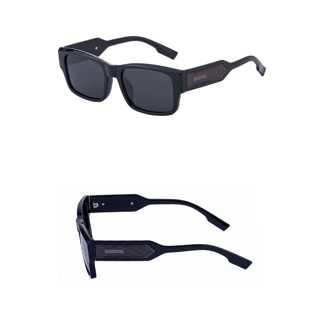 Naisten aurinkolasit Techsuit 8485, polarisoidut, UV-suoja, mustat