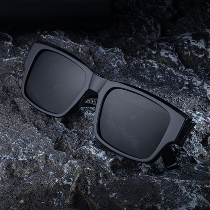 Naisten aurinkolasit Techsuit 8485, polarisoidut, UV-suoja, mustat