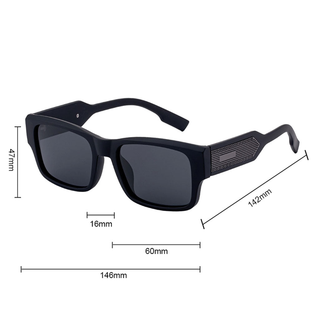 Naisten aurinkolasit Techsuit 8485, polarisoidut, UV-suoja, mustat