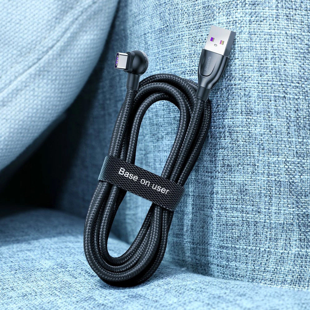 Baseus Circle Kaapelien Järjestäjä, Velcro, 1m, Musta ACMGT-E01