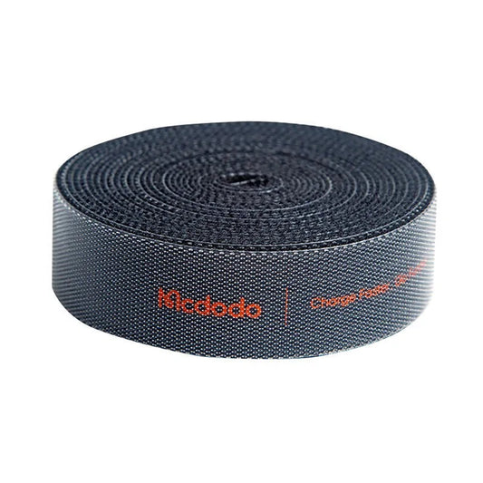 McDodo VS-0960 Belt -kaapelien järjestäjä, tarranauha, 1m, musta