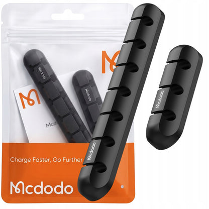 McDodo WF-5960 kaapelien järjestäjä, 2 kappaleen setti, musta
