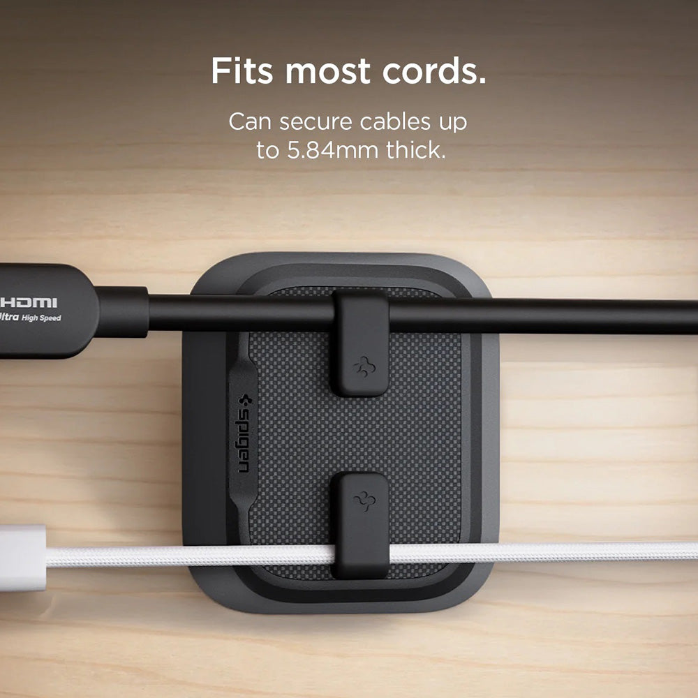 Spigen LD103 Kaapelien Järjestäjä, Musta APP11145