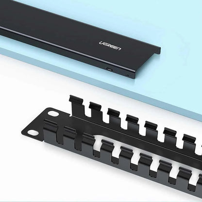 UGREEN NW128 Kaapelienhallinta, 24 Porttia, Musta