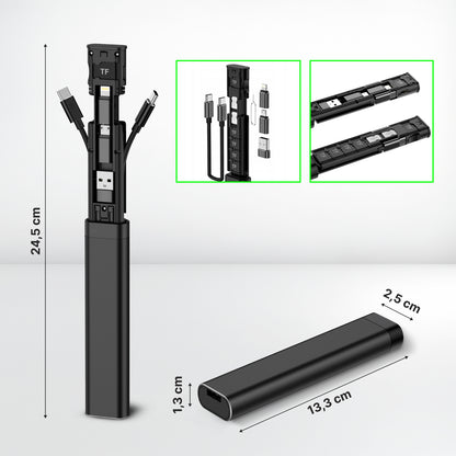 Lisävarusteiden järjestäjä / Kortinlukija Qualo QZS-P-01, Musta