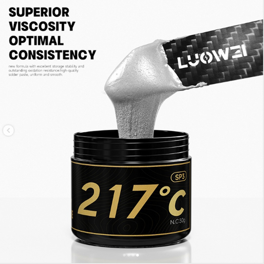Luowei LW-SP3 Juotospasta, 30g, Sulamispiste 217 astetta