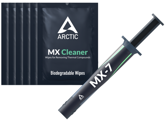 Lämpöjohtotahna ARCTIC MX-7 + MX Cleaner -liinat, ruiskutyyppi, 4g ACTCP00092A