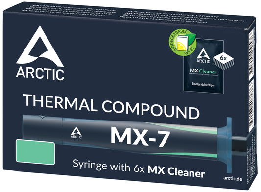 Lämpöjohtotahna ARCTIC MX-7 + MX Cleaner -liinat, ruiskutyyppi, 4g ACTCP00092A