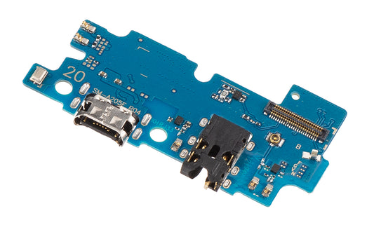Latausliitin - Ääni - Mikrofoni -levy Samsung Galaxy A20 A205