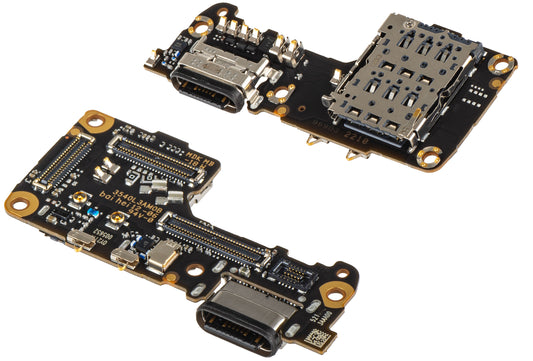 Charging Connector Board - Microphone - SIM Reader Module Xiaomi 12S / 12X / 12, Service Pack 5600010L3A00