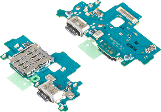 Latausliitinlevy - Mikrofoni - SIM-lukijamoduuli Samsung Galaxy A37 5G, Service Pack GH96-21038A