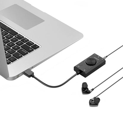 Orico SC2 USB-äänikortti, 3 x 3,5 mm liitin, Musta