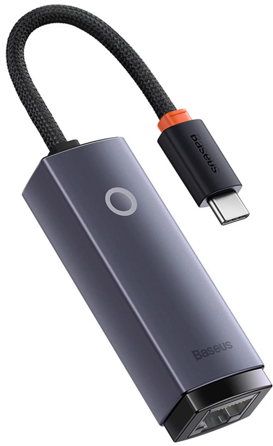 Baseus Lite -verkkokortti, RJ45, USB-C, harmaa WKQX000313