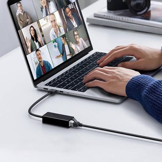 Techsuit AC19 -verkkokortti, RJ45, USB, Musta