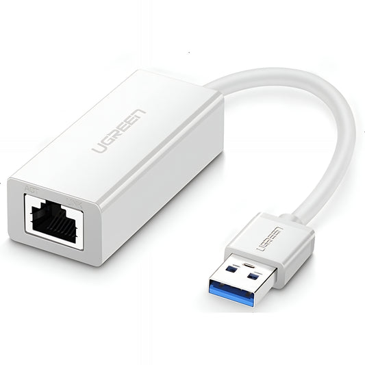 UGREEN CR111 -verkkokortti, RJ45, USB 3.0, Valkoinen