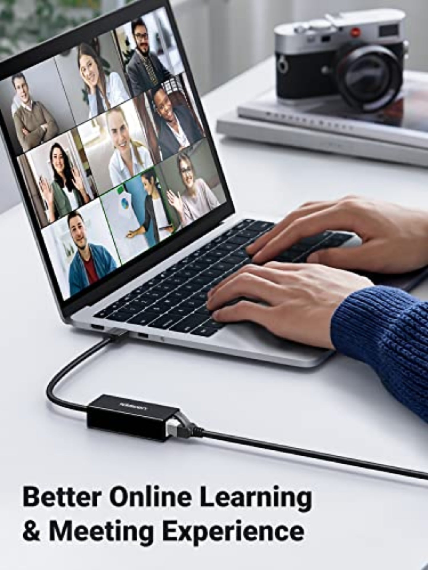 UGREEN CR111 Network Card, RJ45, USB 3.0, White