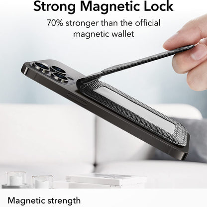 Magsafe-lompakko, ESR, Carbon, Musta