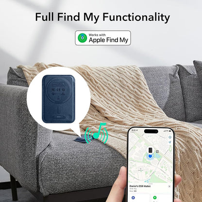 Magsafe-lompakko, ESR, Classic Geo, Tummansininen