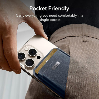 Magsafe-lompakko, ESR, Classic Geo, Tummansininen