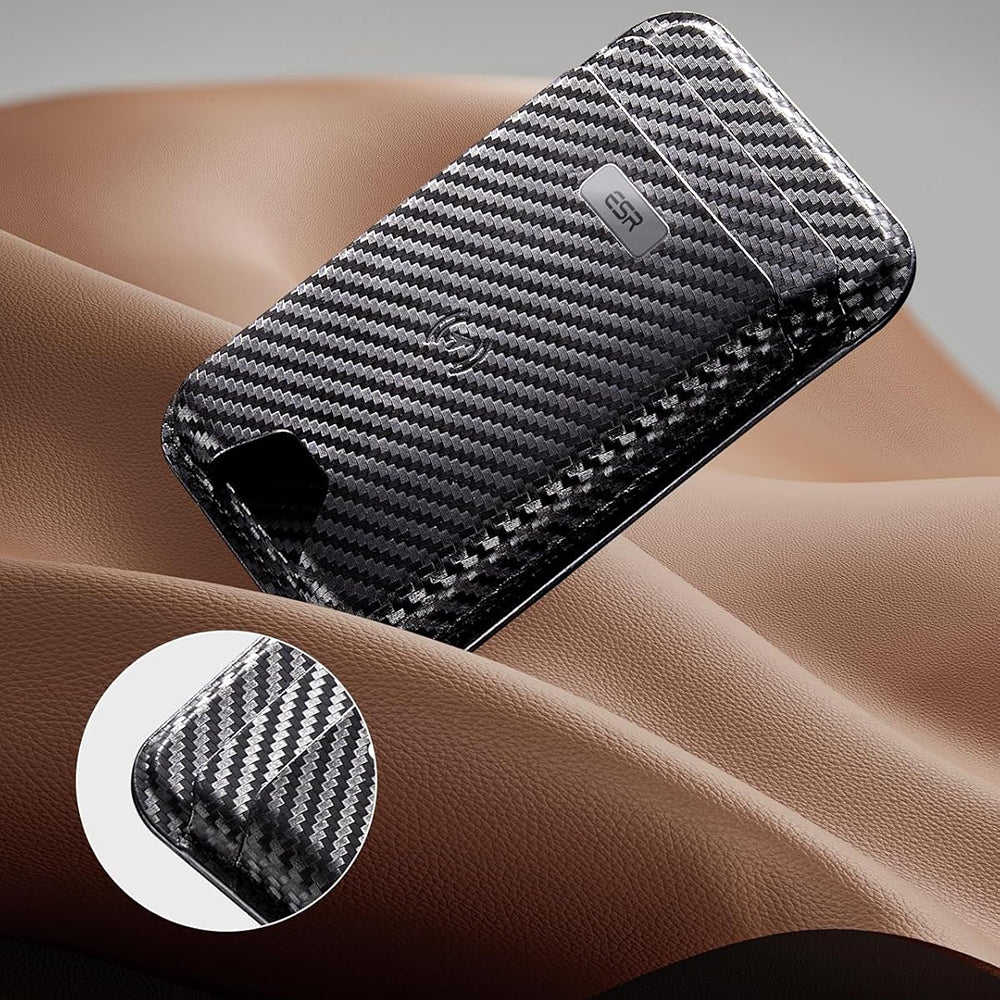 Magsafe-lompakko, ESR, Classic Geo Carbon, Musta