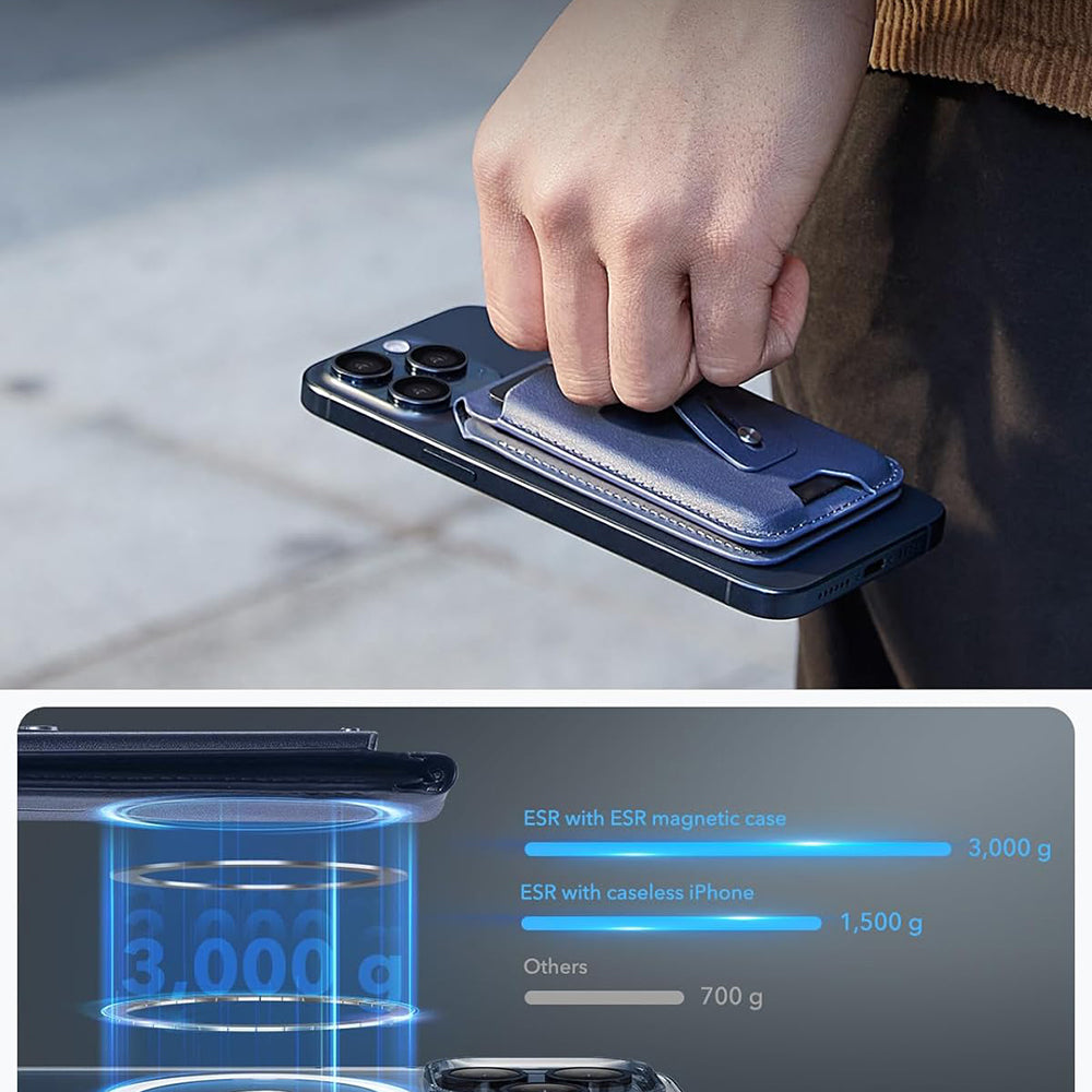 Magsafe Wallet, ESR, Find my Wallet, Navy Blue