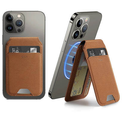 Magsafe Wallet, ESR, Stand, Brown