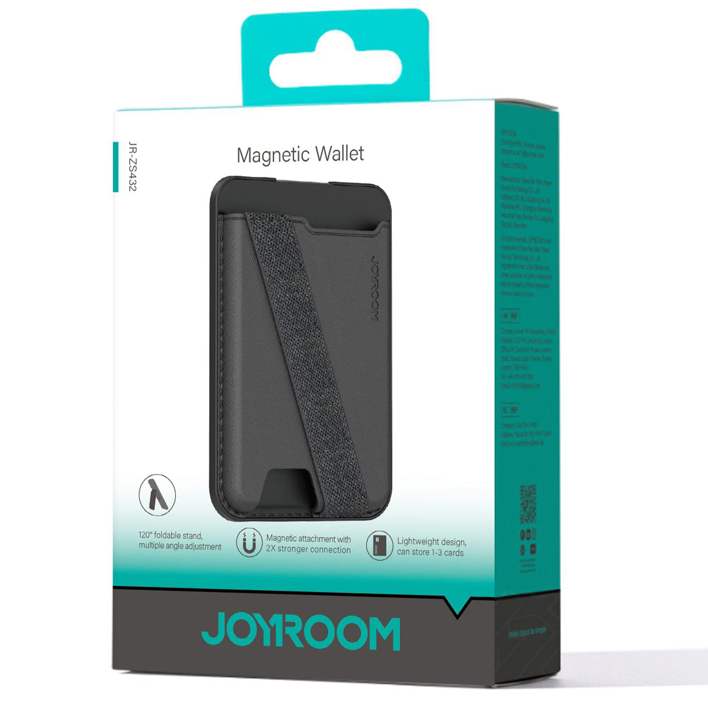 MagSafe-lompakko, Joyroom, JR-ZS432, Musta