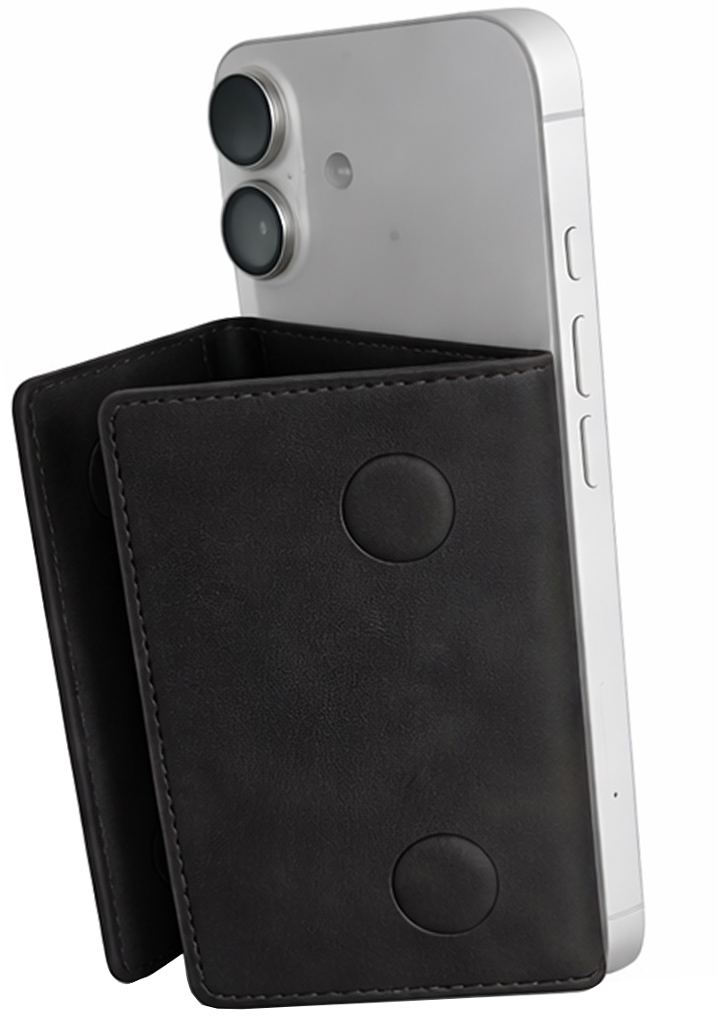 MagSafe-lompakko, OEM, Triple Wallet, Musta