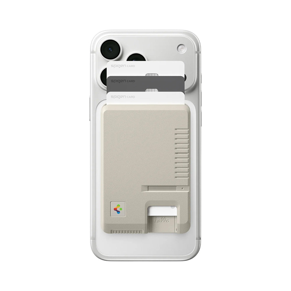 MagSafe-lompakko, Spigen, Classic LS, Beige AFA10949